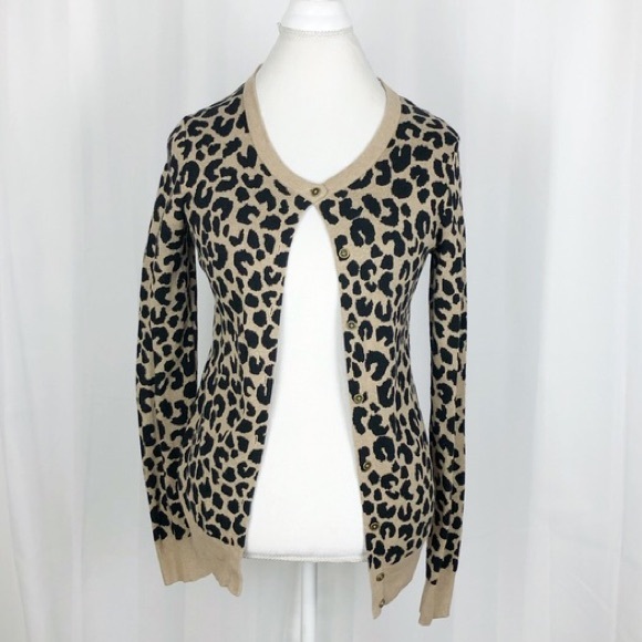 a new day Sweaters - A New Day Leopard Cheetah Cardigan Sweater